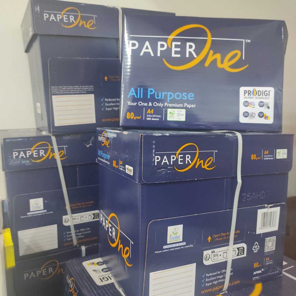 Jual PAPER ONE A4 80 GSM (1 RIM = 500 LEMBAR) | Shopee Indonesia