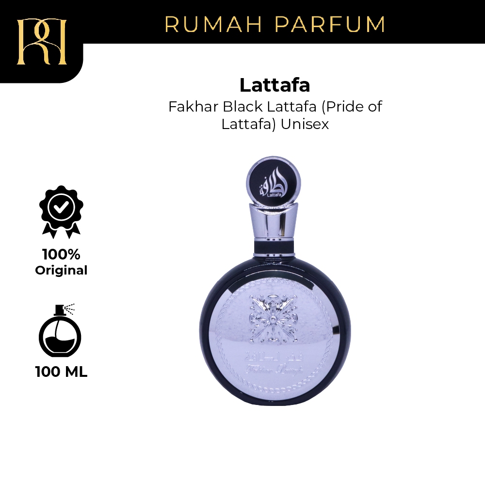 Parfum Pria Wanita Fakhar Black Lattafa (Pride of Lattafa) Unisex (100 mL)  Perfume Unisex