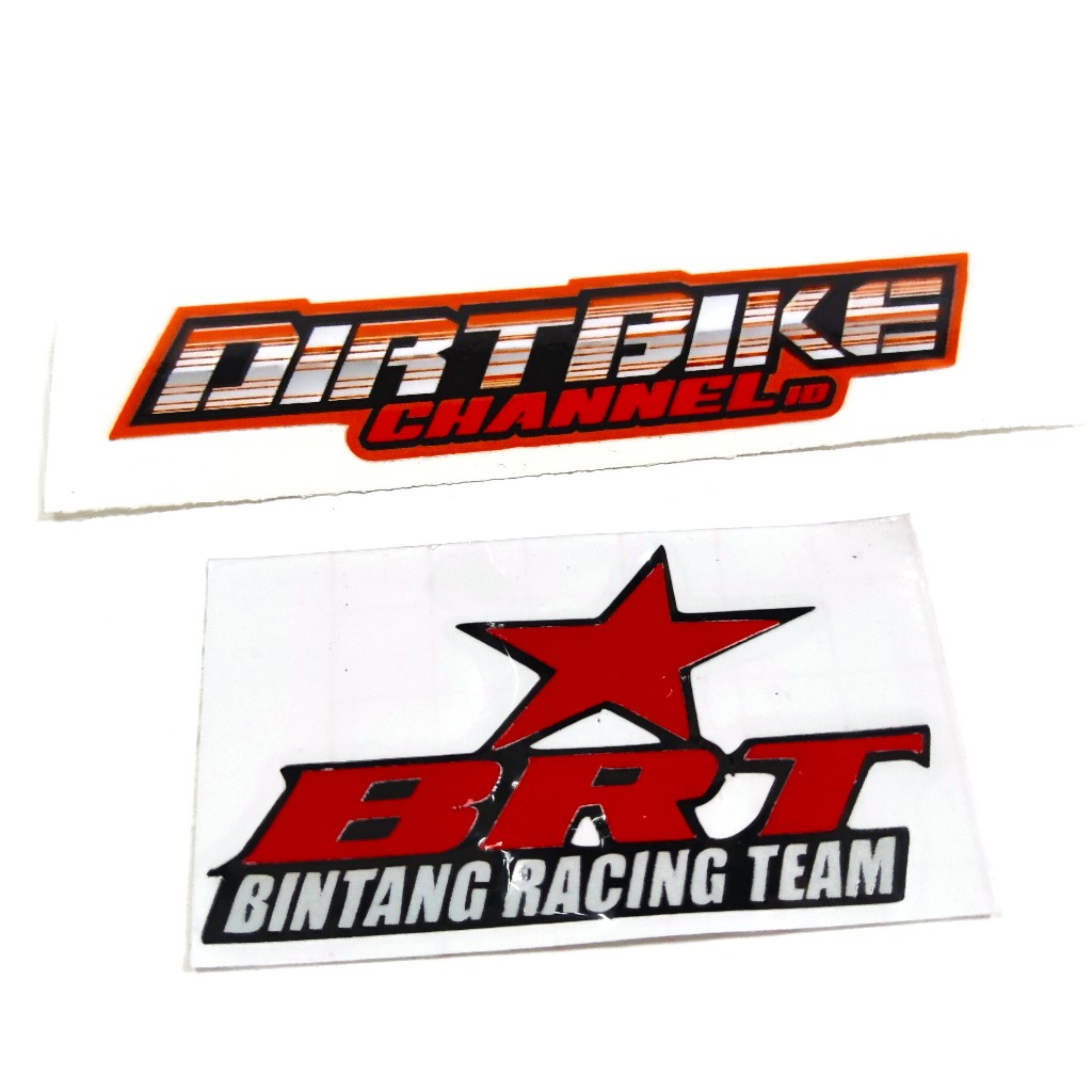 Jual Stiker DIRT BIKE CHANNEL ID & BRT BINTANG RACING TEAM ORIGINAL ...