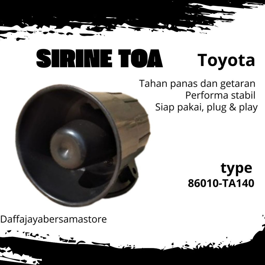 Jual Toa sirene Alarm TOYOTA Avanza VELOZ inova hilux rush 86010-TA140 ...
