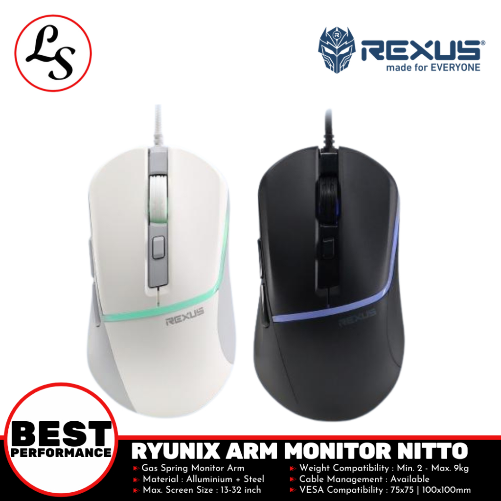 Jual REXUS GAMING MOUSE Xierra G15 Wired Dynamic RGB | Shopee Indonesia