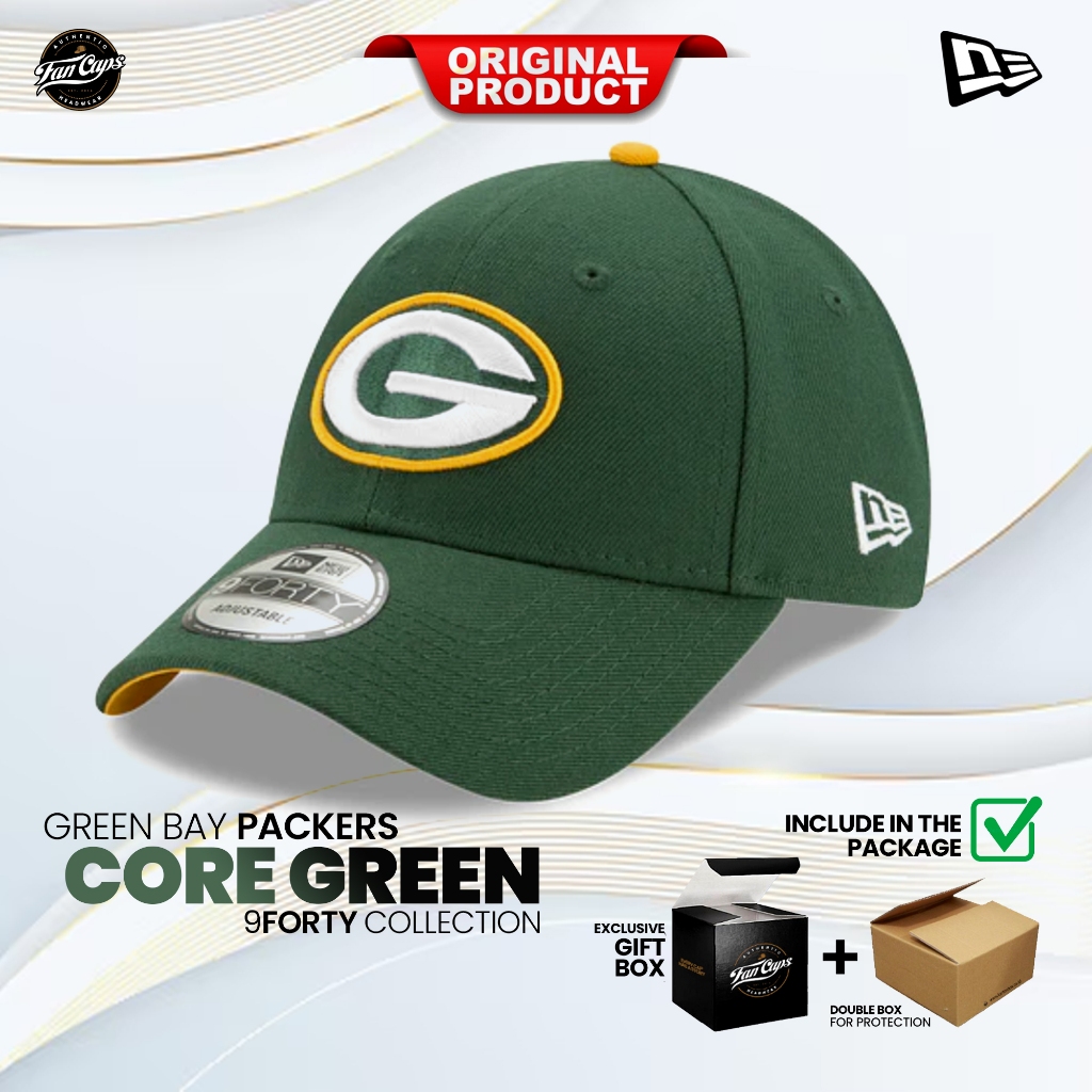 Jual Topi New Era Original NFL Green Bay Packers 9FORTY warna Hijau ...
