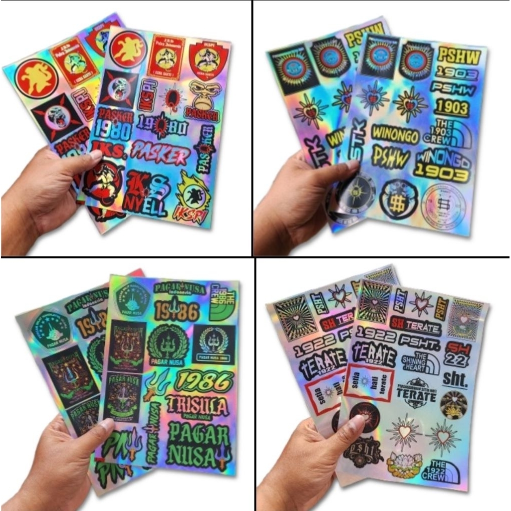 Jual STICKER HOLOGRAM PENCAK SILAT PSHT ,PSHW ,IKSPI ,PAGARNUSA ...