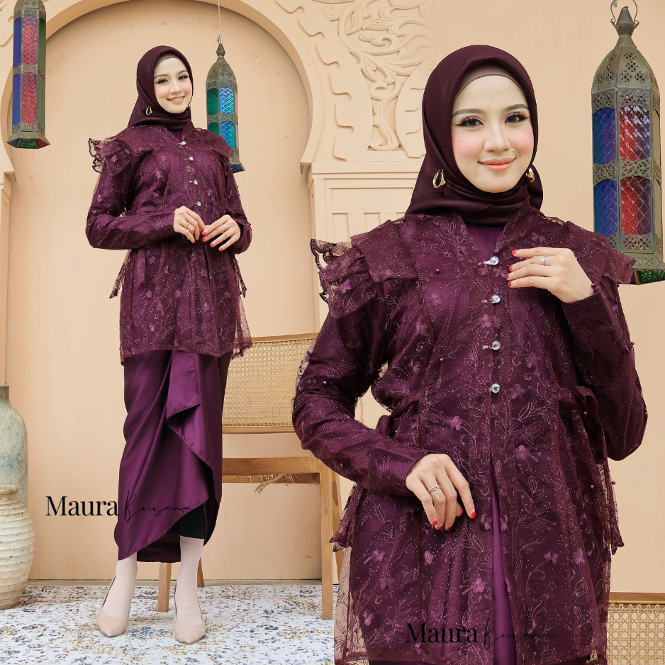 Jual One Set Kondangan Wanita Inner Outer Modern Velicia Outer Pesta ...