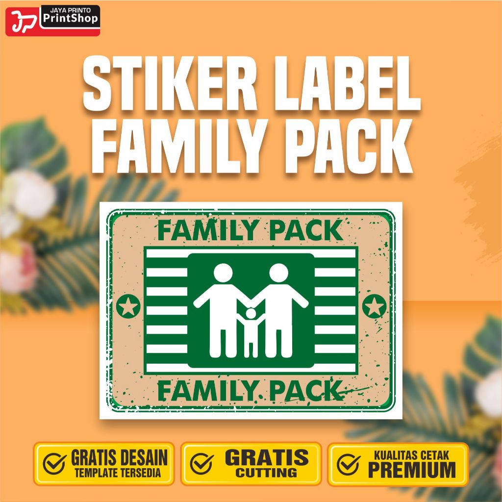 Jual Stiker Label Retail Family Pack Ready Tahan Air_STICKER | Shopee ...