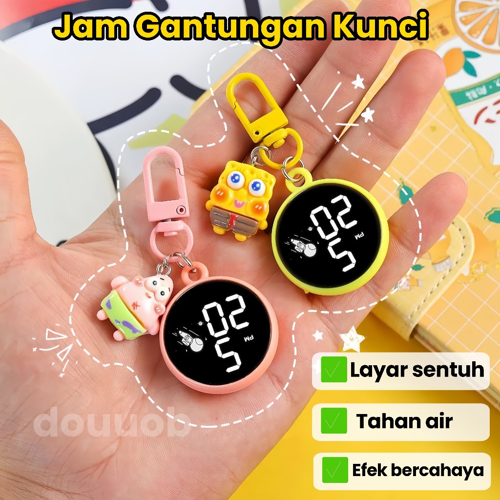 Jual Jam Tangan Led Gantungan Kunci Karakter Key Chain Led Digital ...