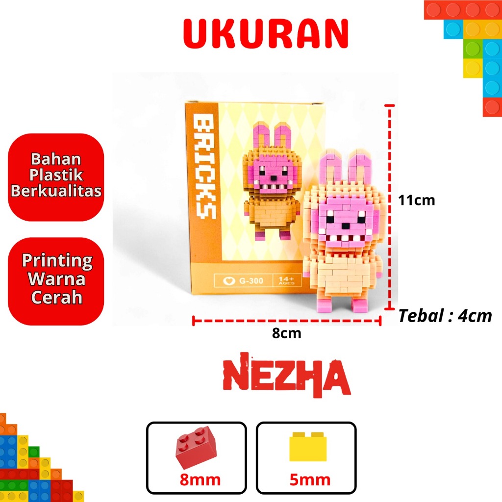 Jual Nano Blocks Bricks Labubu Mainan Balok Susun DIY Building Blocks ...