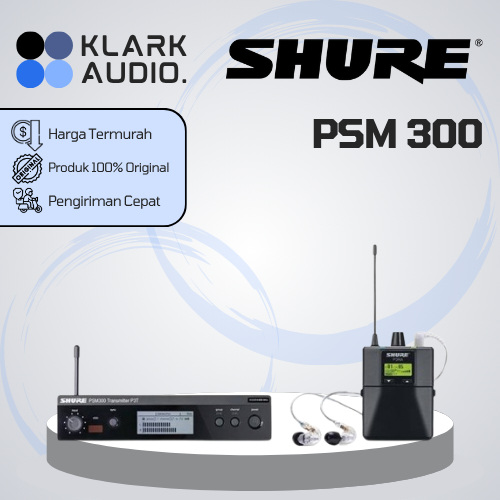 Jual SHURE PSM 300 / PSM-300 / PSM300 In Ear Monitoring System ORIGINAL ...