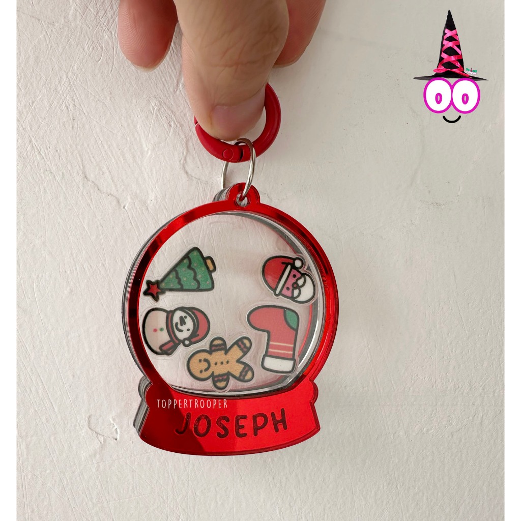 Jual Gantungan Kunci Shaker NATAL | Keychain shakre CHRISTMAS | Custom ...