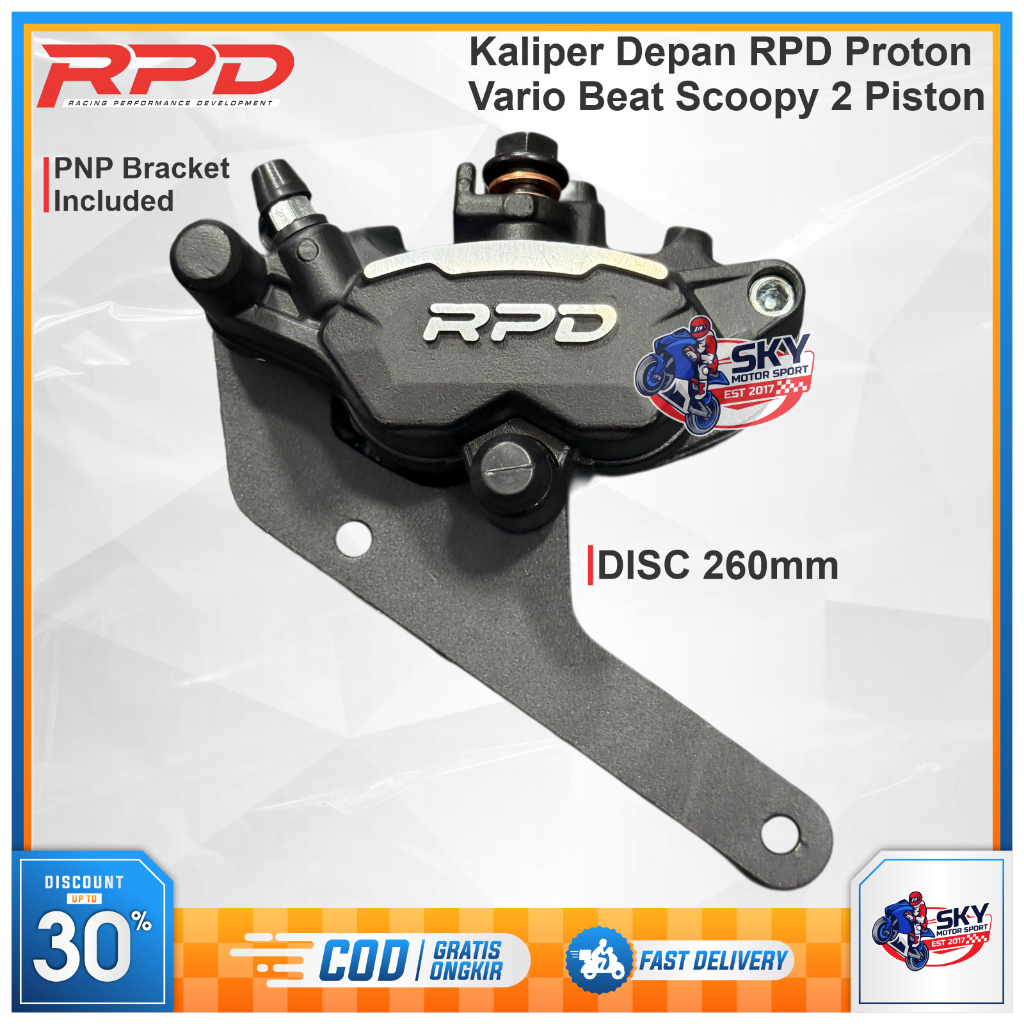Jual Kaliper Depan RPD 2 Piston Vario Beat Scoopy Genio Proton Plus ...