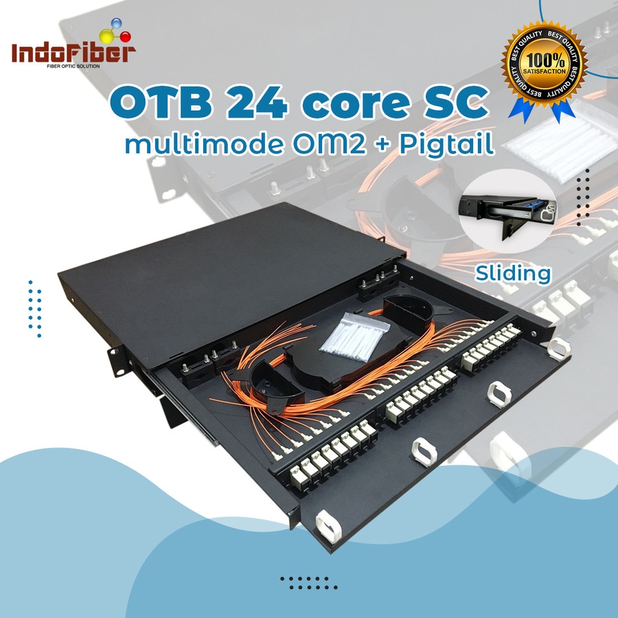 Jual OTB Rack 24 port SC Multimode duplex adapter lengkap pigtail ...