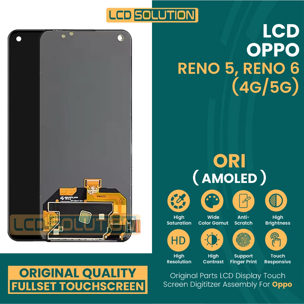 Jual Grosir LCD Reno 5 / LCD Reno 6 (4G/5G) - Finger Print Fullset ...