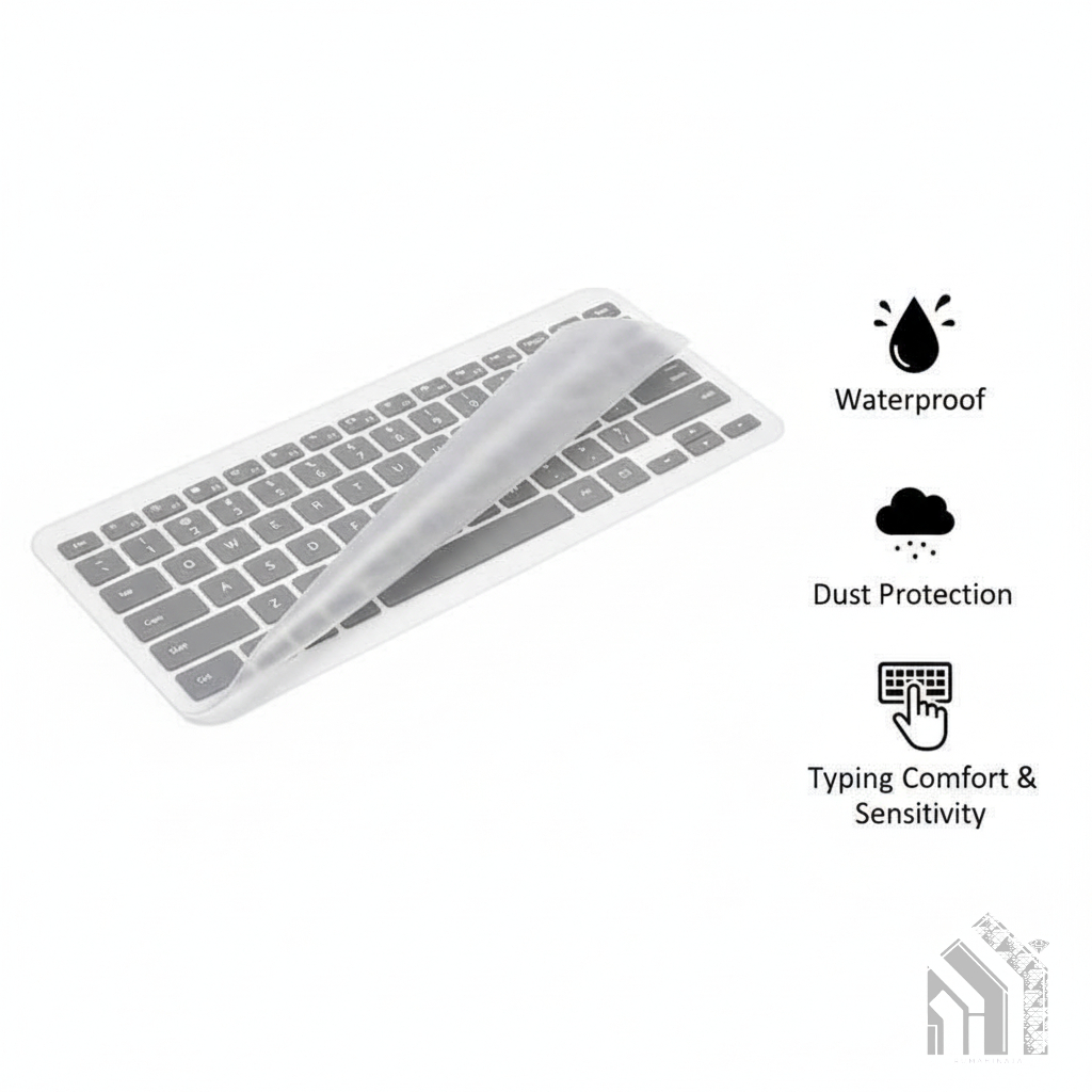 Jual Silicone Alas Keyboard Cover Fleksibel Universal Bening Transparan ...