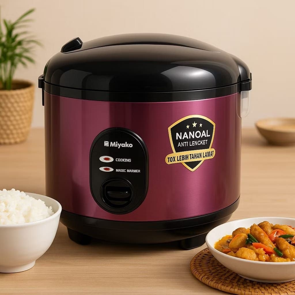 Jual [COD] RICE COOKER / MAGIC COM MIYAKO MCM-508 SBC ANTI LENGKET ...