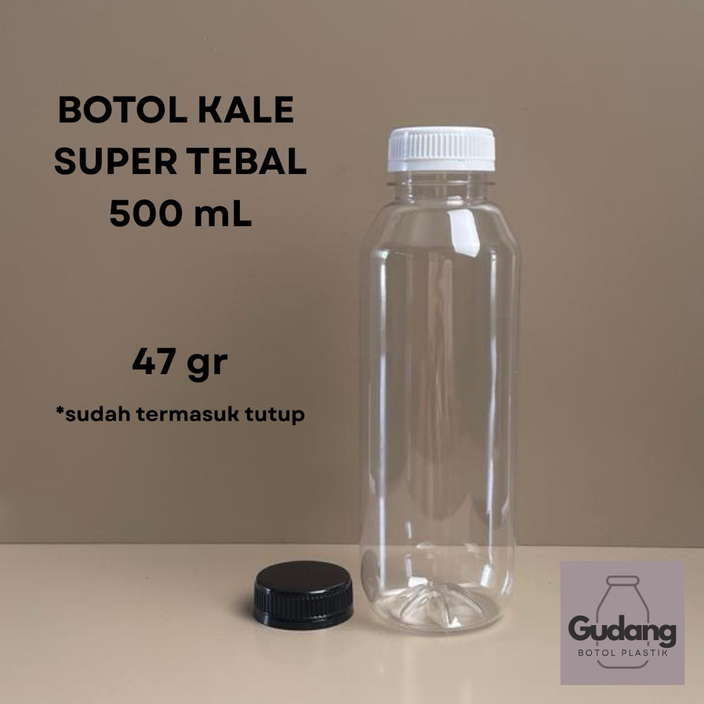 Jual Botol Kale 500 mL SUPER TEBAL | Botol Plastik PET Kale 500 mL ...