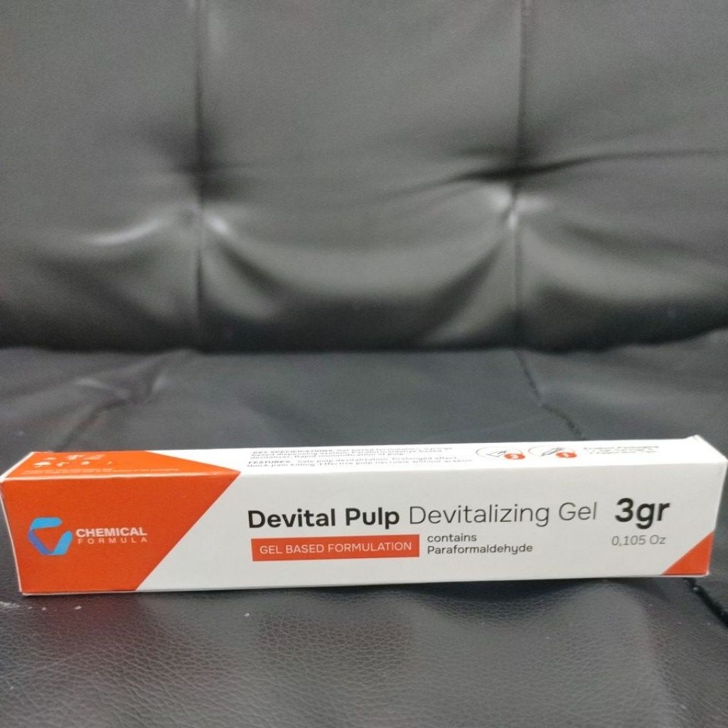 Jual Devital Pulp Non Arsen Devitalizing Gel isi 3 gram Gel Based ...