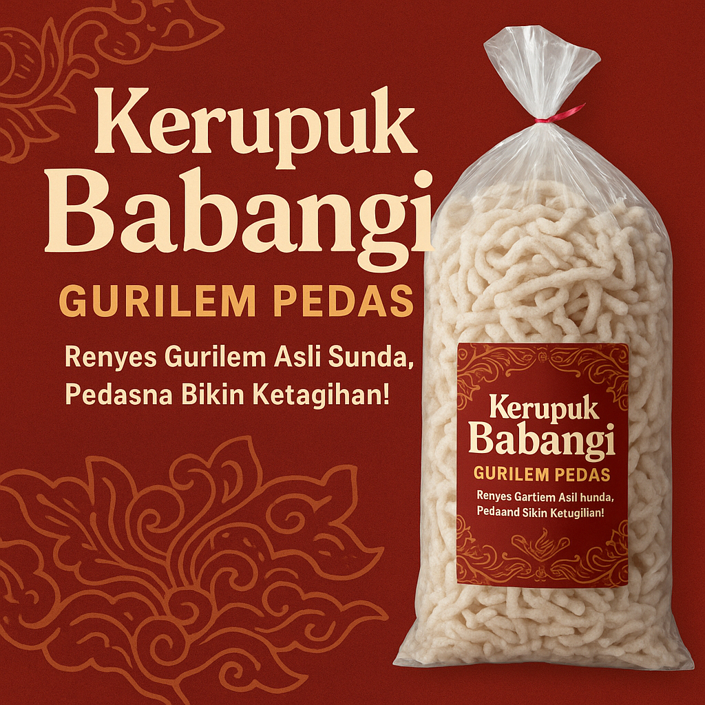 Jual Babangi Cibak Gurilem Pedas 150 gram Asli Sunda Camilan Renyah ...