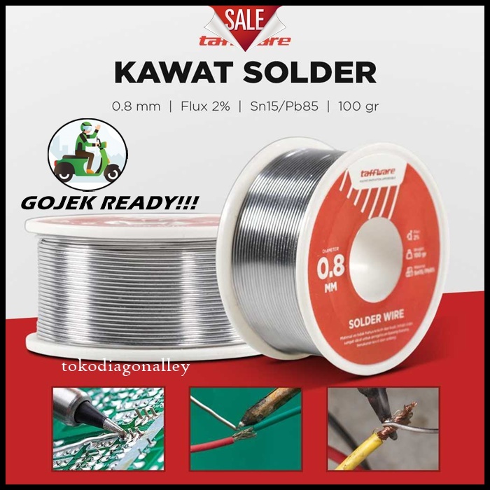 Jual Kawat Timah Solder Wire 0.8mm 100gr Tenol Soldering | Shopee Indonesia
