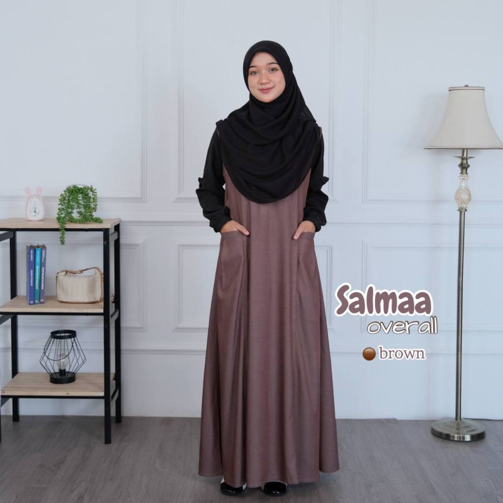Jual RISKIRICH Salmaa | Gamis 2 in 1 Outer Inner Terpisah | Outfit ...