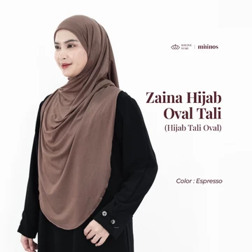 Wilove Mininos Zaina Hijab Pashmina Oval Tali Kaos Spandex Premium