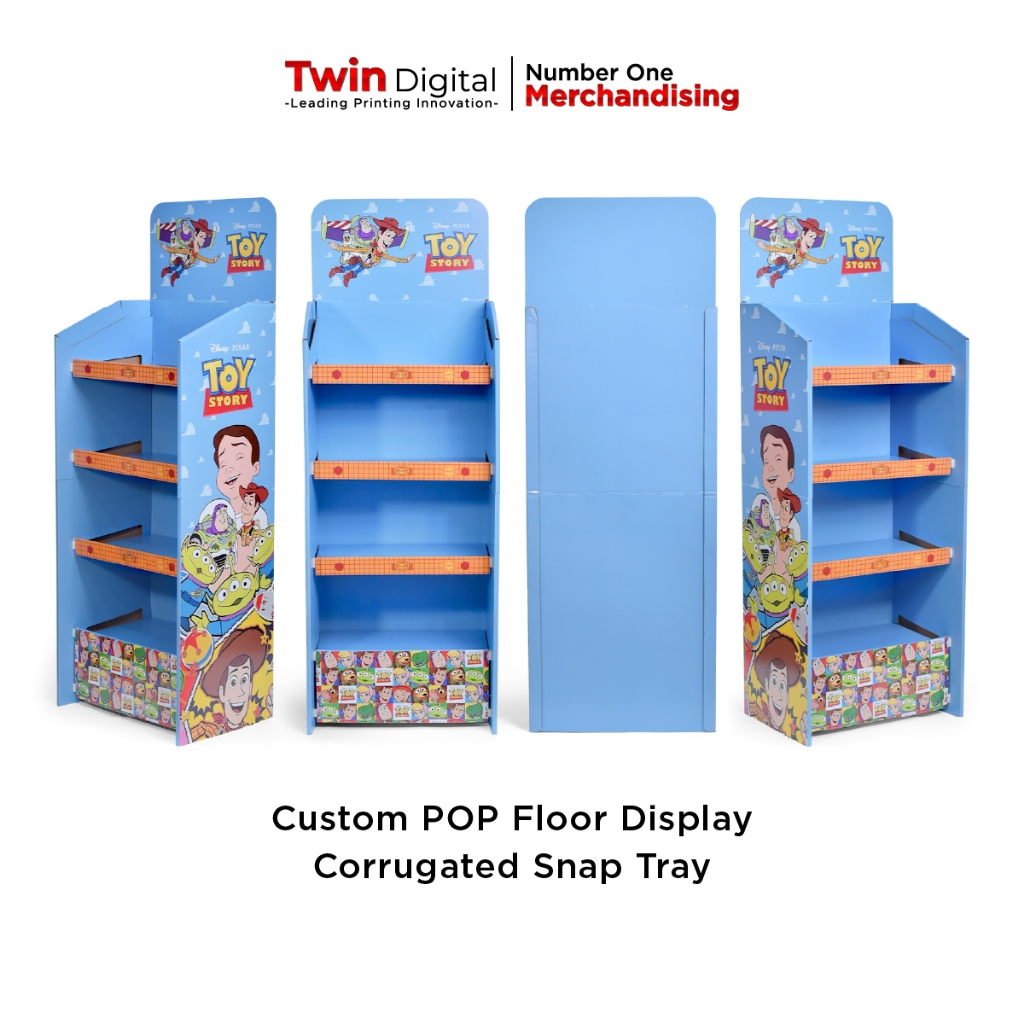 Jual Twindigital Custom POP Floor Display Corrugated Snap Tray - Cetak ...
