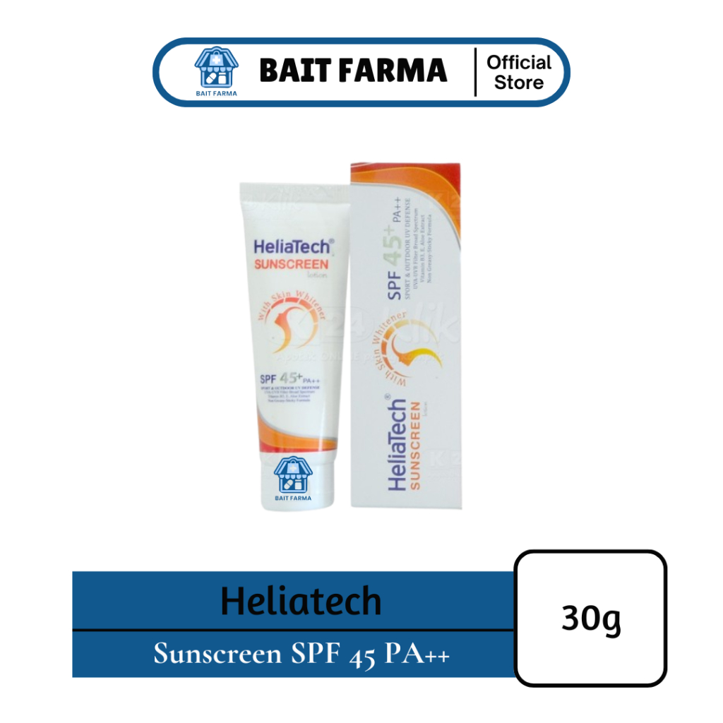 Jual Heliatech Sunscreen Lotion Spf 45+ | Sport & Outdoor UV Defense ...