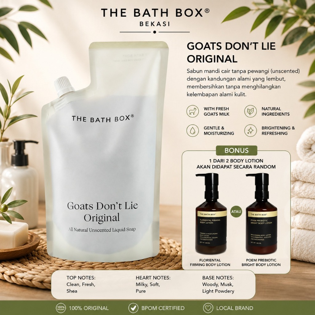 TBB The Bath Box GDL ORIGINAL Goats Don't Lie Liquid Soap 300 - 500 ml ORIGINAL