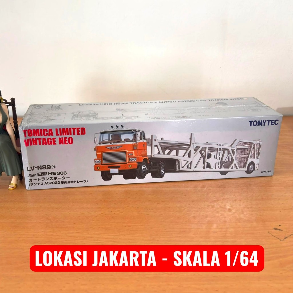 Jual Tomica Limited Vintage LV-N89d The Hino HE366 Transporter
