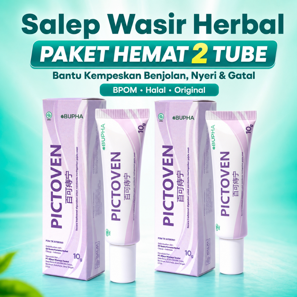 Bupha Pictoven Salep Wasir Ambeyen Herbal BPOM Halal