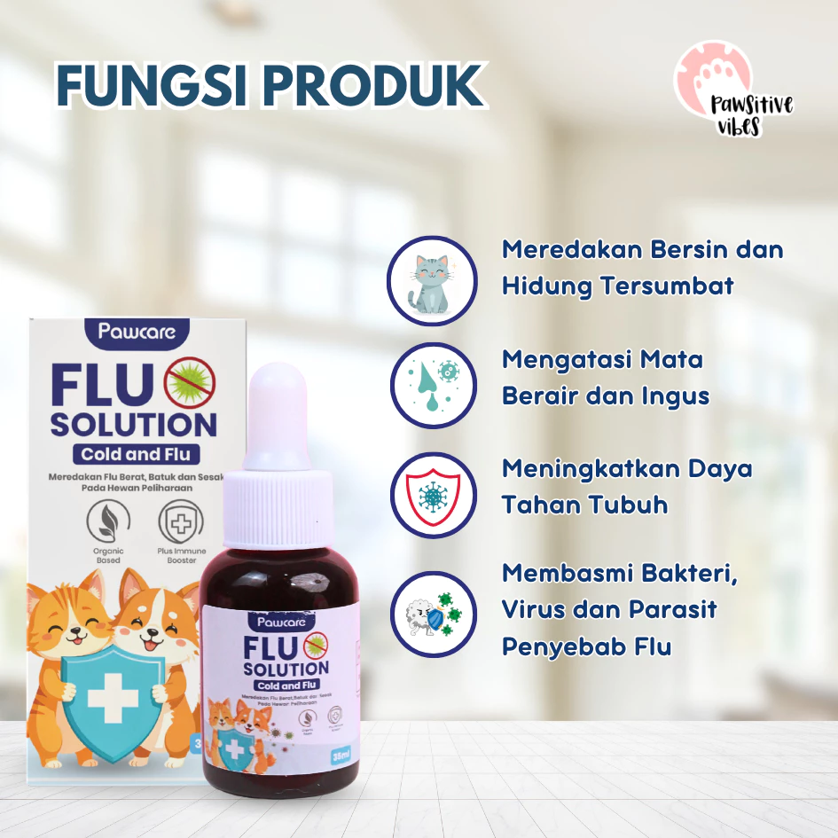 Pawsitive Vibes x Pawcare - Obat Flu Kucing