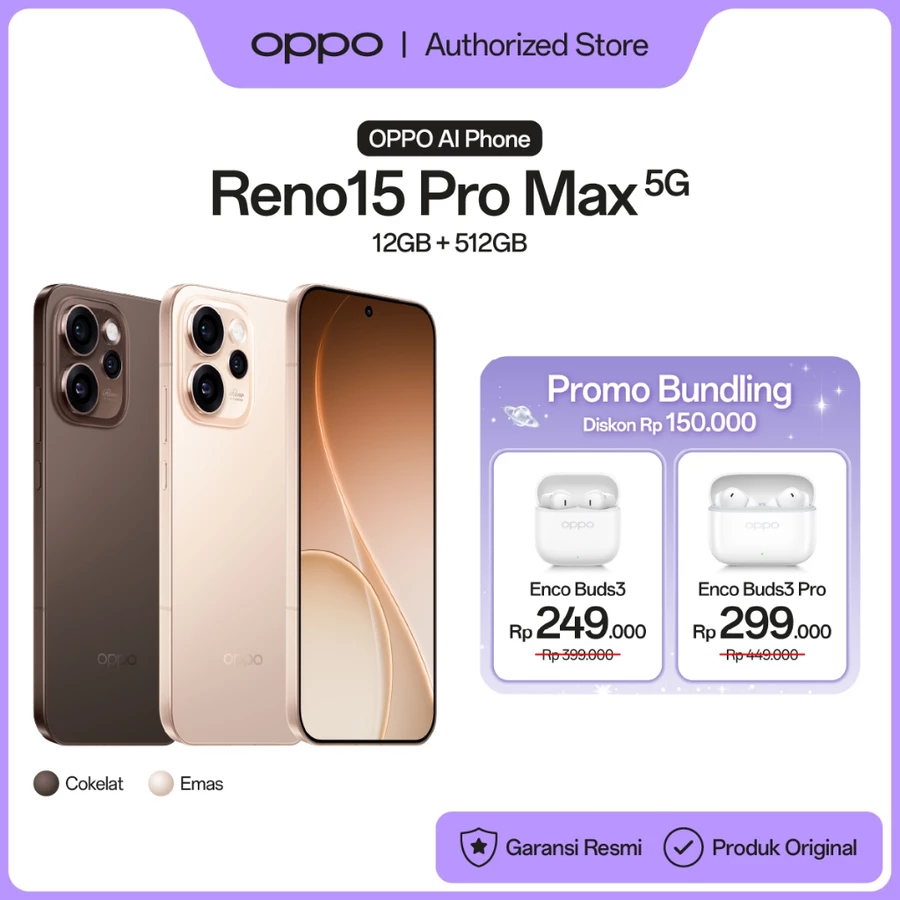OPPO Reno15 Pro Max 12GB/512GB [4K HDR Ultra-steady video, 6500mAh Large Battery 80W SUPERVOOC