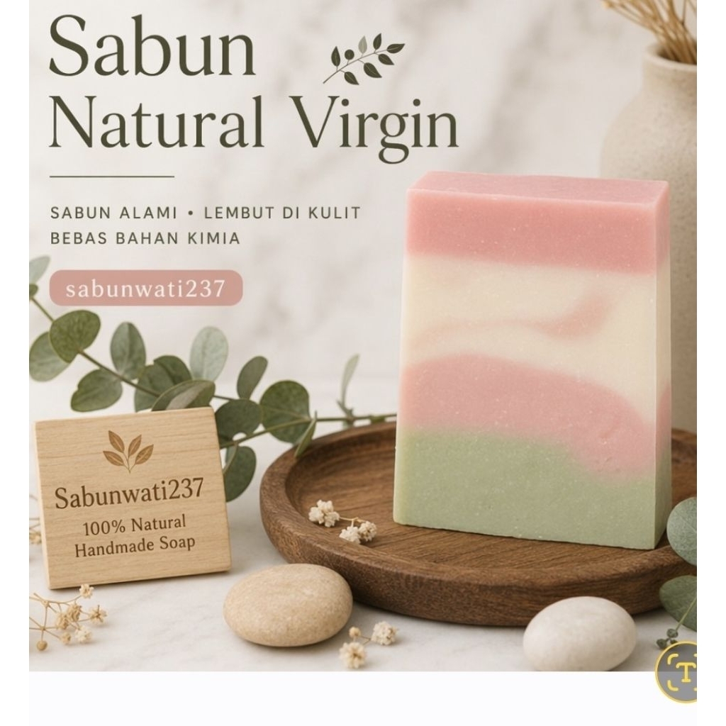 Sabun Natural Virgin/sabun glowing/ķulit sensitif