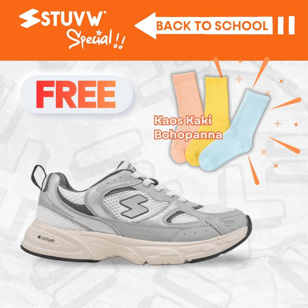 Jual [7.7 SALE] STUVW Wave - Sepatu Anak Slip On Anak Unisex | Shopee ...