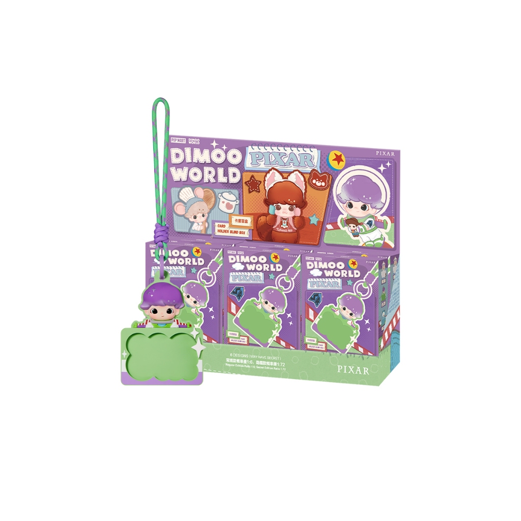 Jual POP MART DIMOO WORLD x PIXAR Series - Card Holder Keychain
