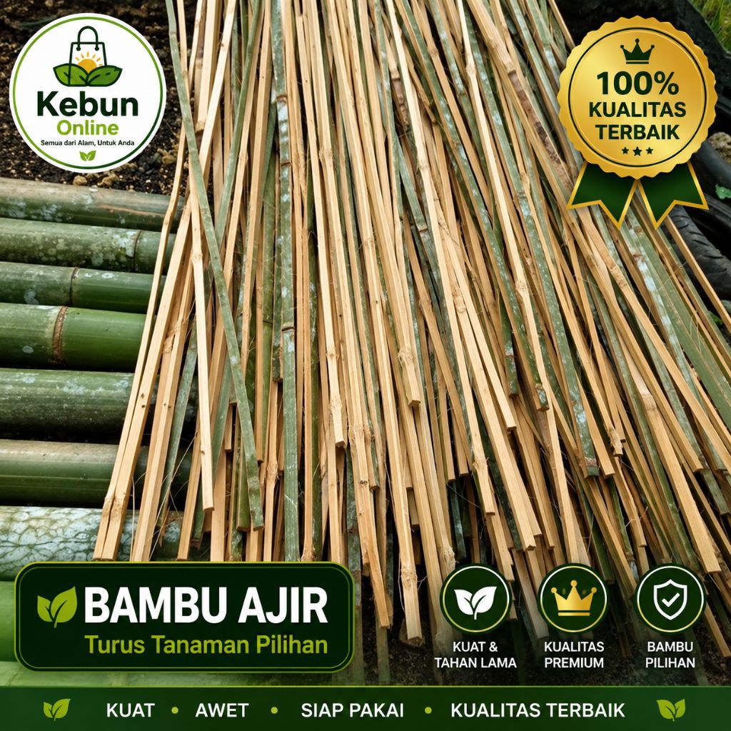 Bambu Bilah Serbaguna | Bambu Ajir / Turus Tanaman | 50cm | 100cm |150cm |