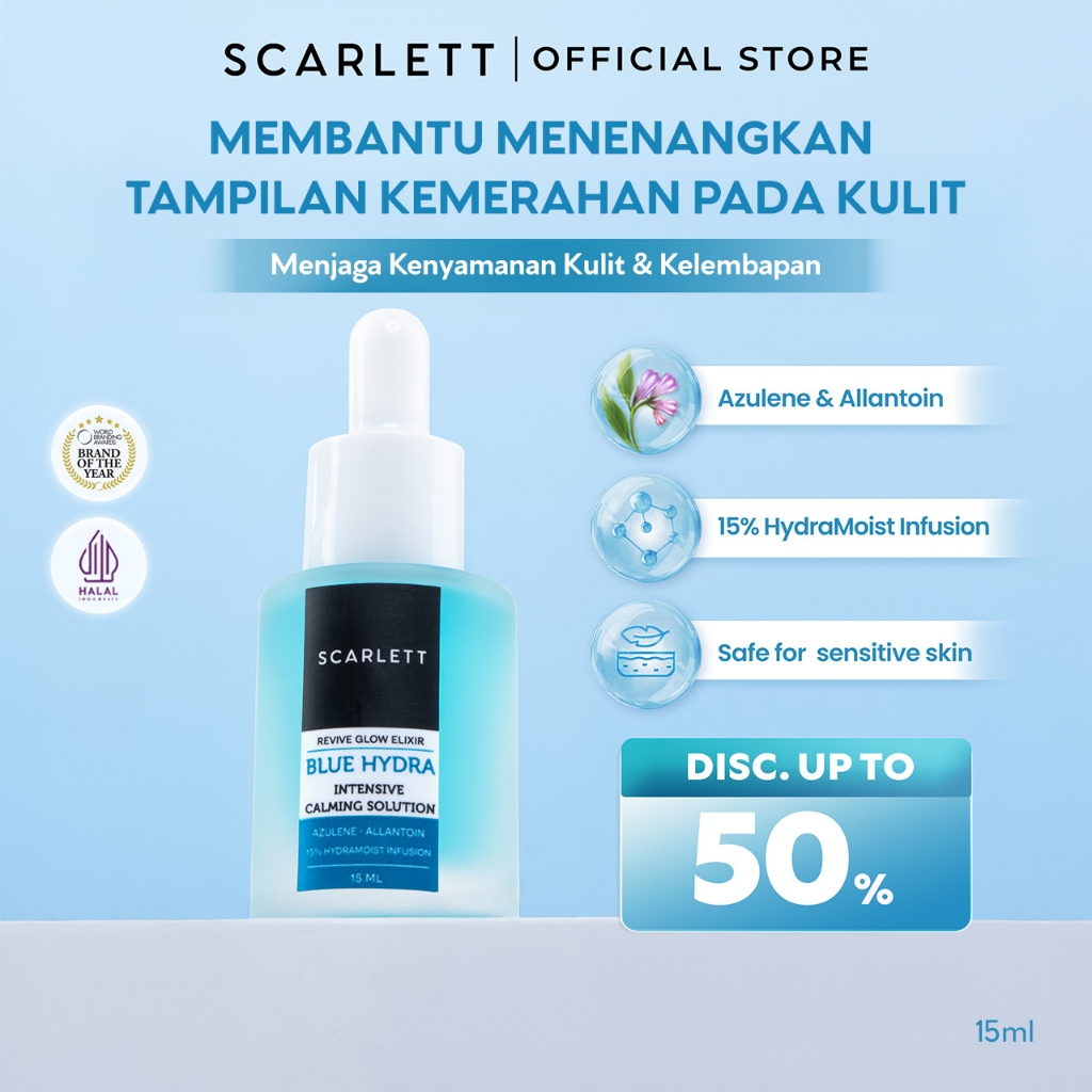 Jual Scarlett Blue Hydra Intensive Calming Solution dengan Azulene ...