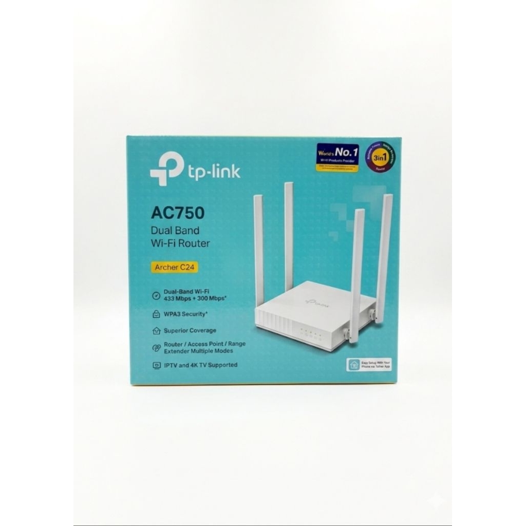 Jual Router Wireless WiFi Dual-Band TP-Link Archer C24 750Mbps 11ac ...