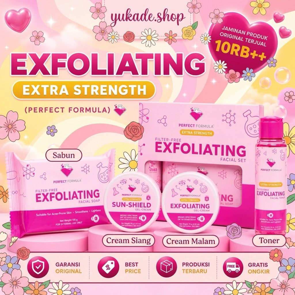Jual sepaket dan ecer perfect extra exfoliating skincare | Shopee Indonesia
