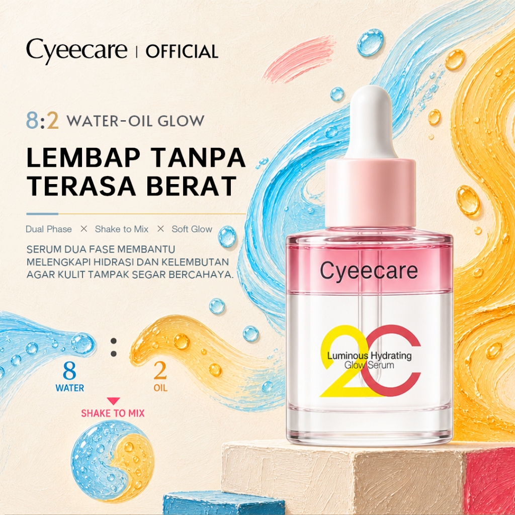 Cyeecare Wajah Pemutih Wajah Serum Membantu Memudarkan Garis  Niacinamide&Squalane Brightening Serum 20g