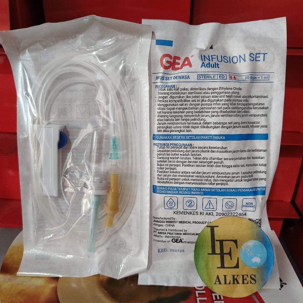 Jual Infus Set Dewasa GEA Infusion Set Infuset Adult | Shopee Indonesia
