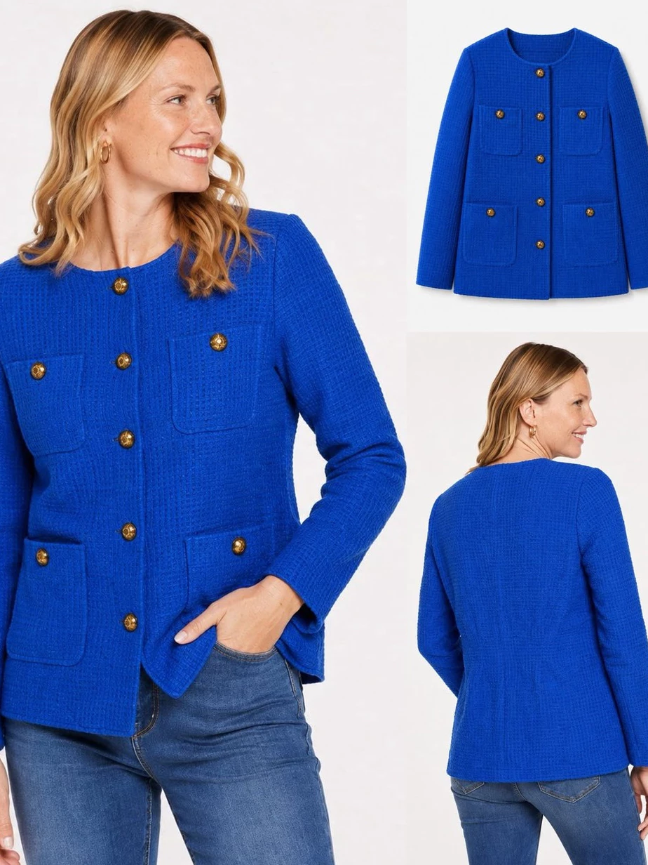Jaket Tweed Wanita TLB Women's Tweed Jacket - 3130