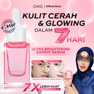 OMG Oh My Glow 10% Niacinamide Pro Tranexamic Acid Ultra Brightening Expert Serum 17 ml - Serum Mencerahkan, Glowing, Pemutih Wajah