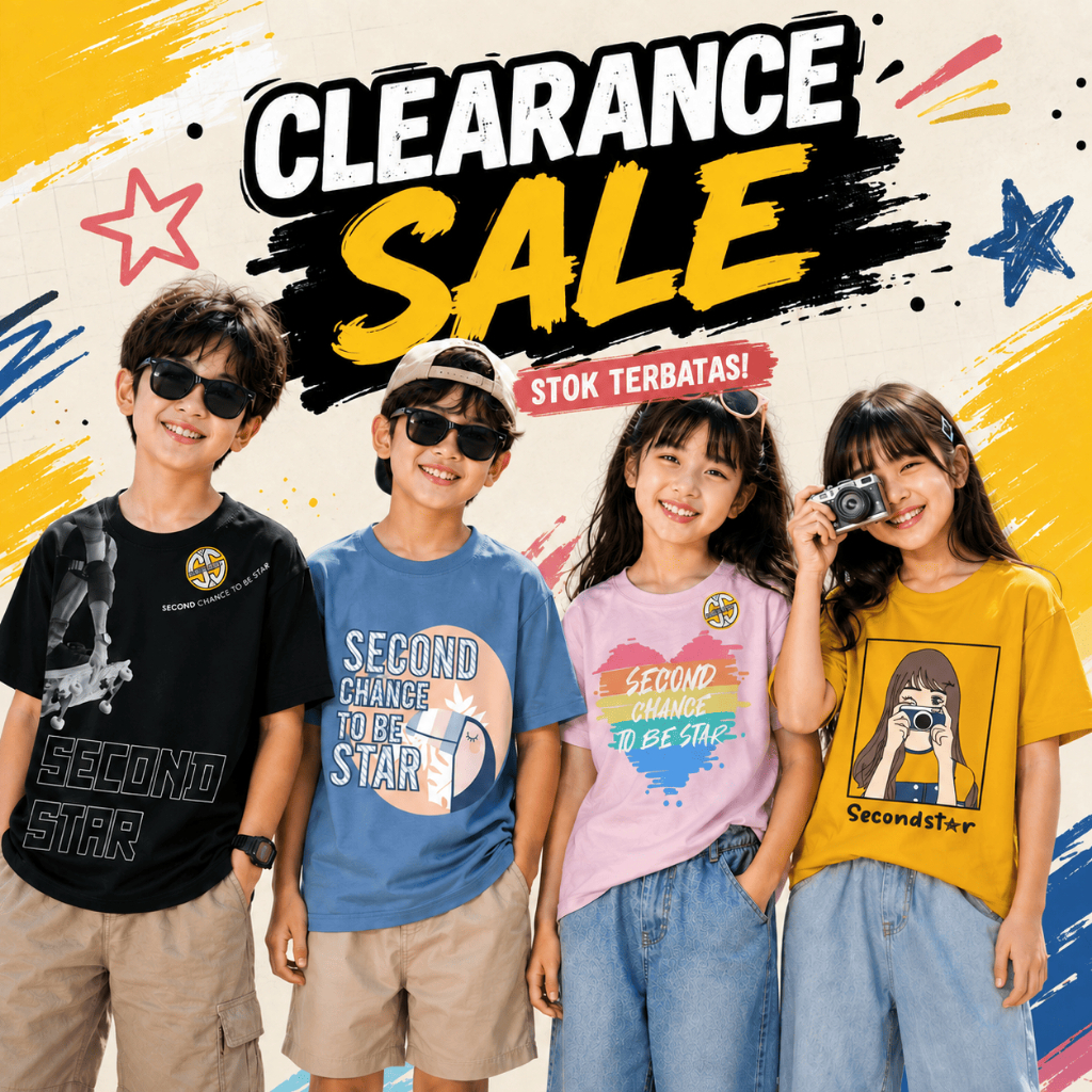 Clearance Sale Kaos Anak Cotton Carded - SSA130