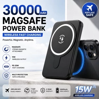 WANKEI Powerbank 30000mAh Wireless Magnetic Magsafe 20W Mini Fast Charging Usb Type C Garansi 2 Tahun WE46-2