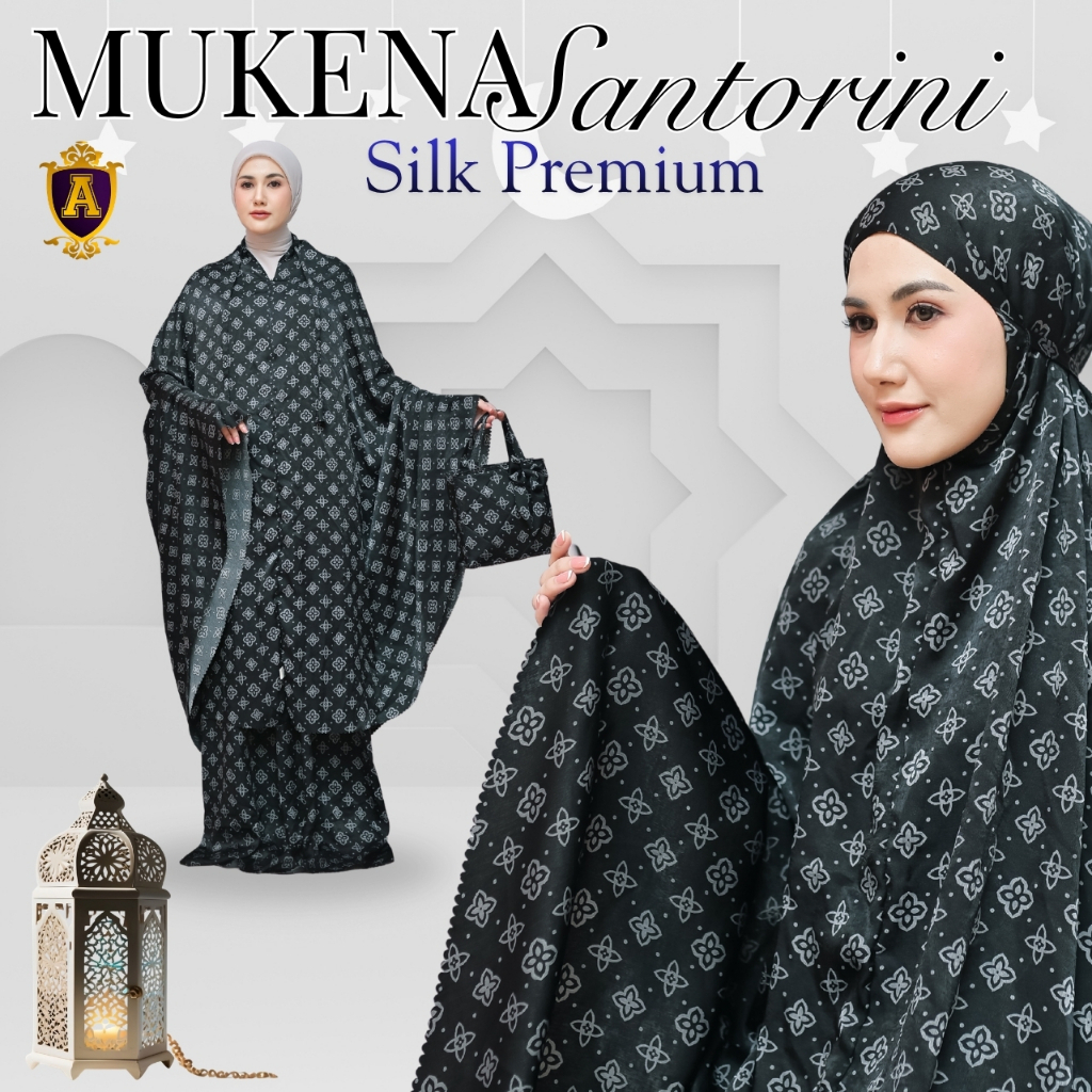 Mukena Traveling Santorini Silk 2in1 Namira Series Premium