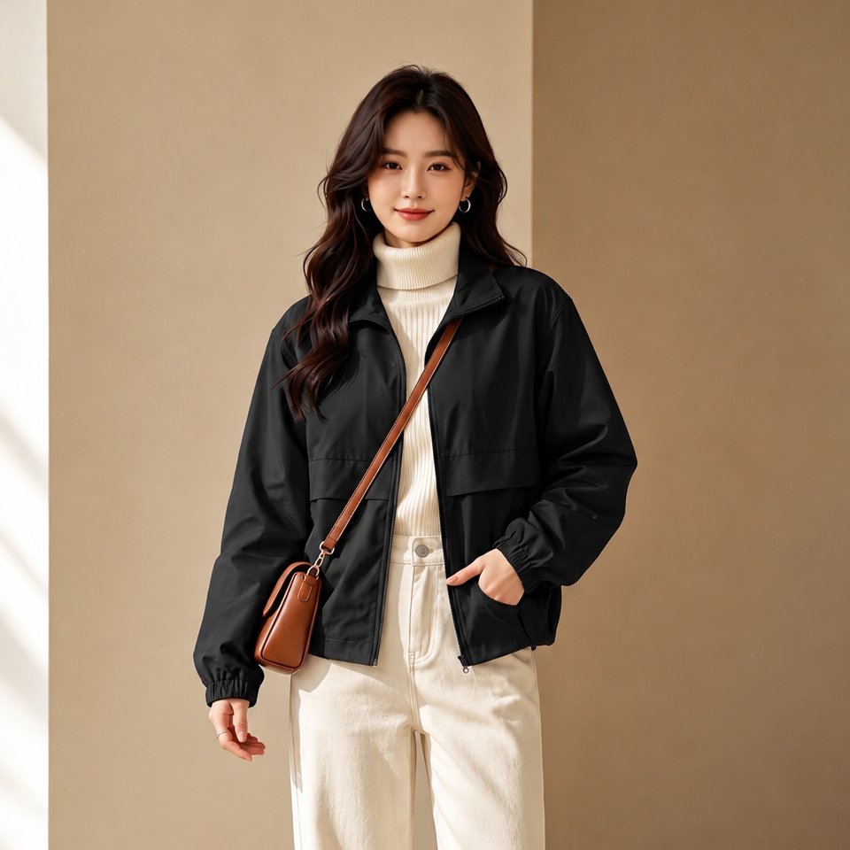 COTTON INSTYLE - Muse Jaket Turtleneck Wanita foto 2
