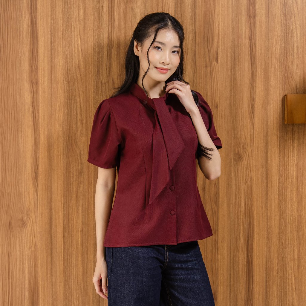 Beatrice Clothing Vicky Blouse - Pakaian Wanita | Atasan Wanita | Atasan Wanita Lengan Pendek