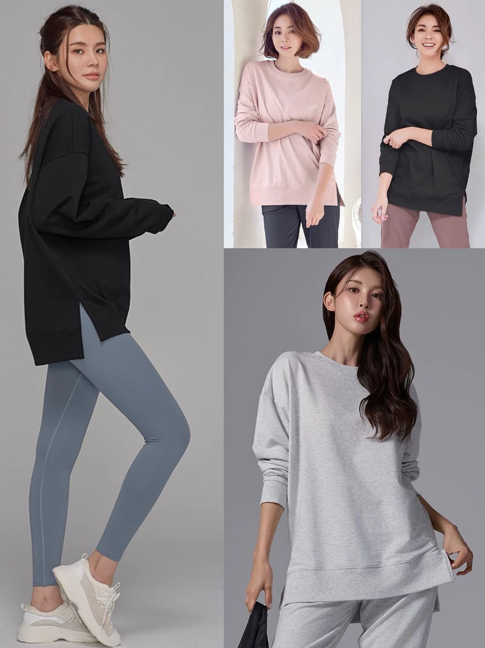 Sweatshirt Lengan Panjang Wanita STL Mono NY Oversized Terry Sweatshirt - 3366