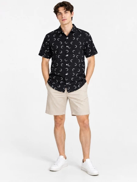 Kemeja Lengan Pendek Pria MRN Men's Short Sleeve Casual Button-Down Shirts - 3267