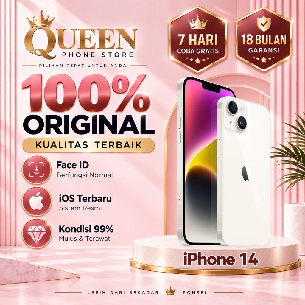Jual iPhone 14 WiFi Only 100% Original Second 128GB 256GB Mulus 99% ...